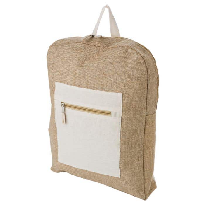 Sac à dos Edison | 8 L | Jute | Poche avant