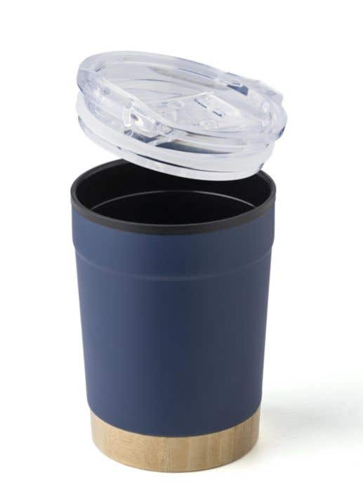 Mug de voyage Sophia | 300 ml | Inox | Double paroi | Bambou