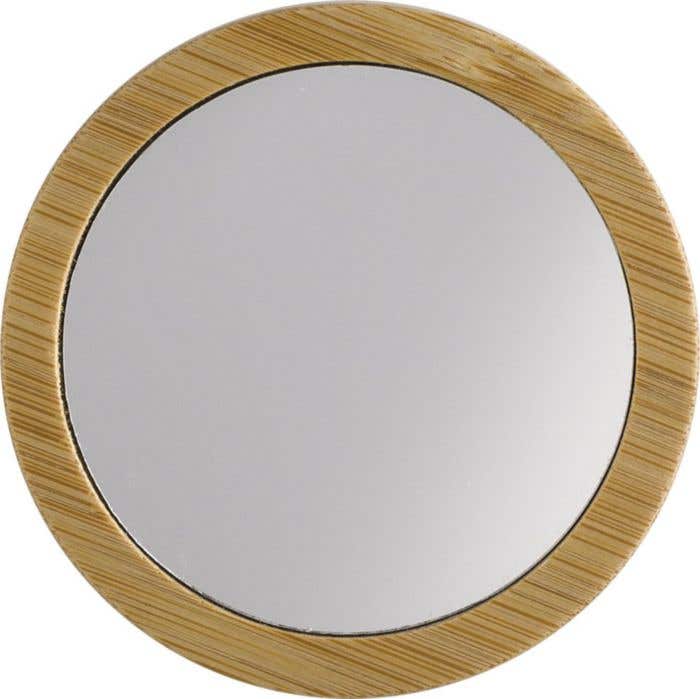 Miroir de poche Jeremiah | Ø 7 cm | Bambou