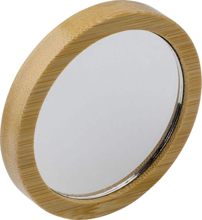 Miroir de poche Jeremiah | Ø 7 cm | Bambou