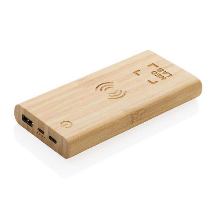 Batterie externe sans fil Bamboo 8000 mAh