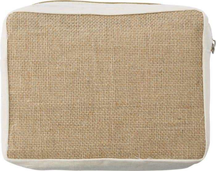 Trousse de toilette Julian | 1,8 L | Jute | Poche avant en coton
