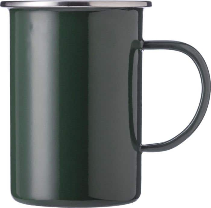 Mug émaillé Ayden | 450 ml | Bord en inox