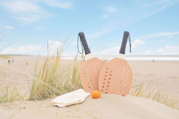 Set de tennis Peregrine | 2 raquettes | Bois | Avec balle