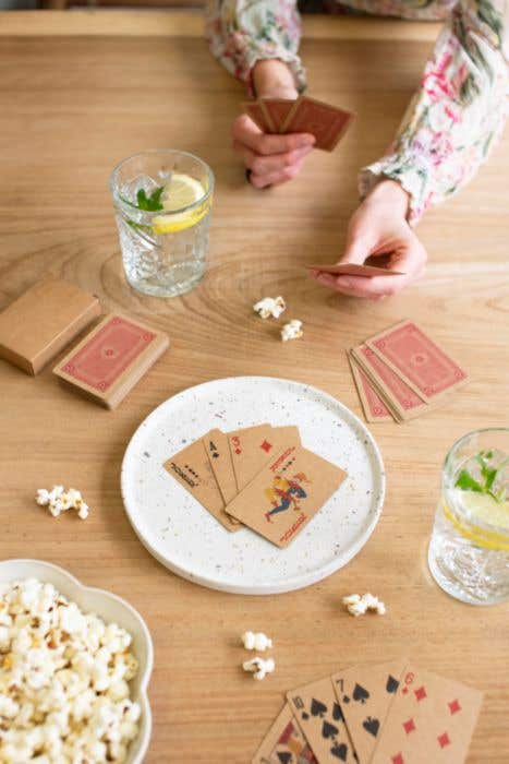 Jeu de cartes Ecoplay Double | 2 jeux | Carton recyclé