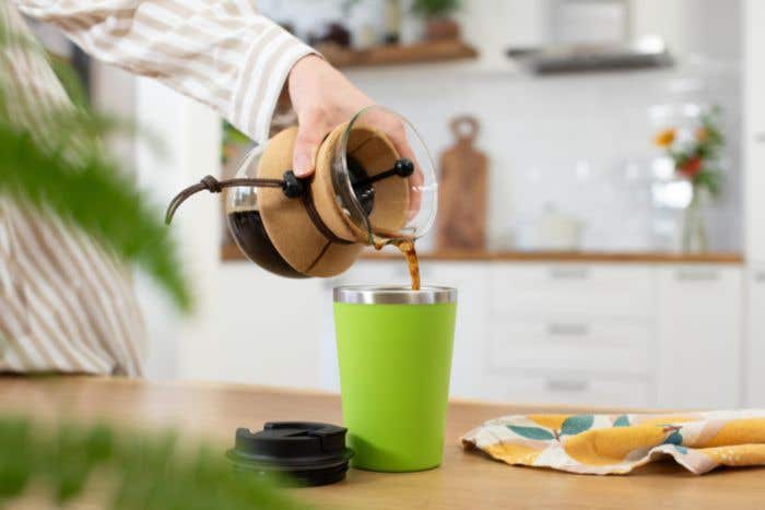 Mug de voyage Everleigh | 350 ml | Inox | Couvercle à clip | Finition mate