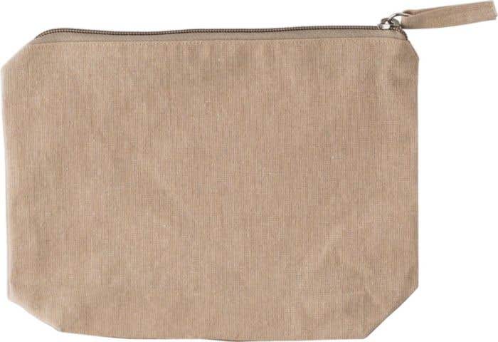 Trousse de toilette Cressida | Coton recyclé | Fermeture à glissière