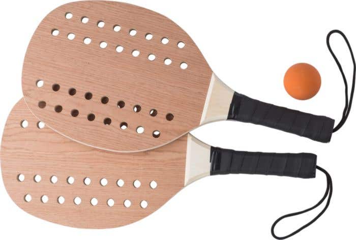 Set de tennis Peregrine | 2 raquettes | Bois | Avec balle