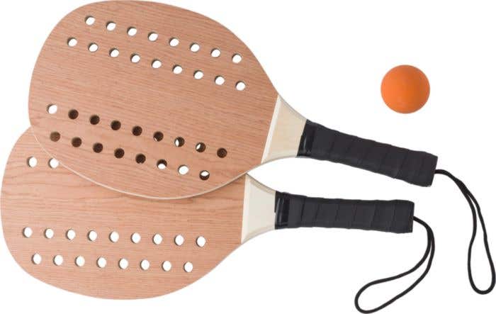 Set de tennis Peregrine | 2 raquettes | Bois | Avec balle