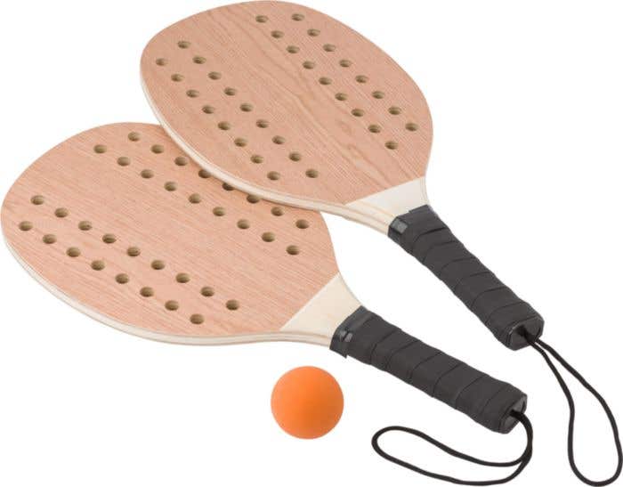 Set de tennis Peregrine | 2 raquettes | Bois | Avec balle