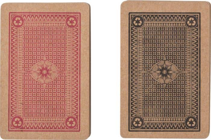 Jeu de cartes Ecoplay Double | 2 jeux | Carton recyclé