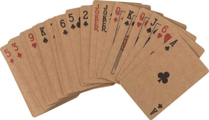 Jeu de cartes Ecoplay Double | 2 jeux | Carton recyclé