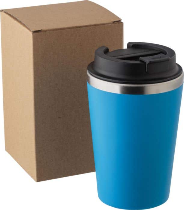Mug de voyage Everleigh | 350 ml | Inox | Couvercle à clip | Finition mate