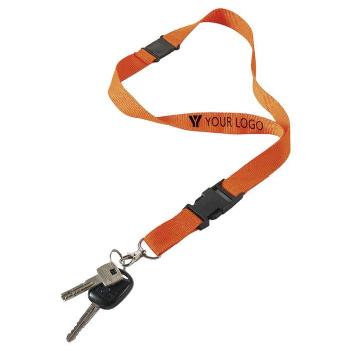 Lanyard Keyhold | 2,5 cm | Boucle | Fermeture de sécurité