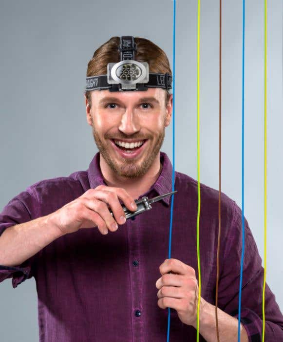 Lampe frontale 8 LED