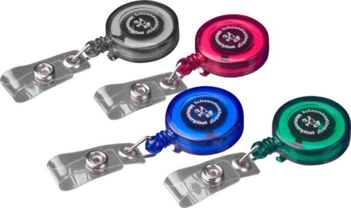 Porte-badge Snowbadge | Cordon extensible | Clip métallique