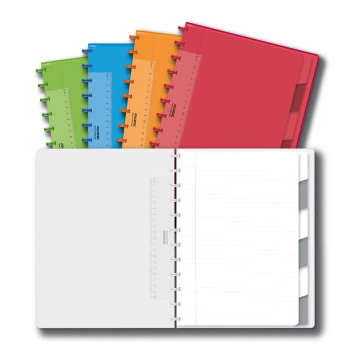 Carnet ADOC Rings PP Tabs A4
