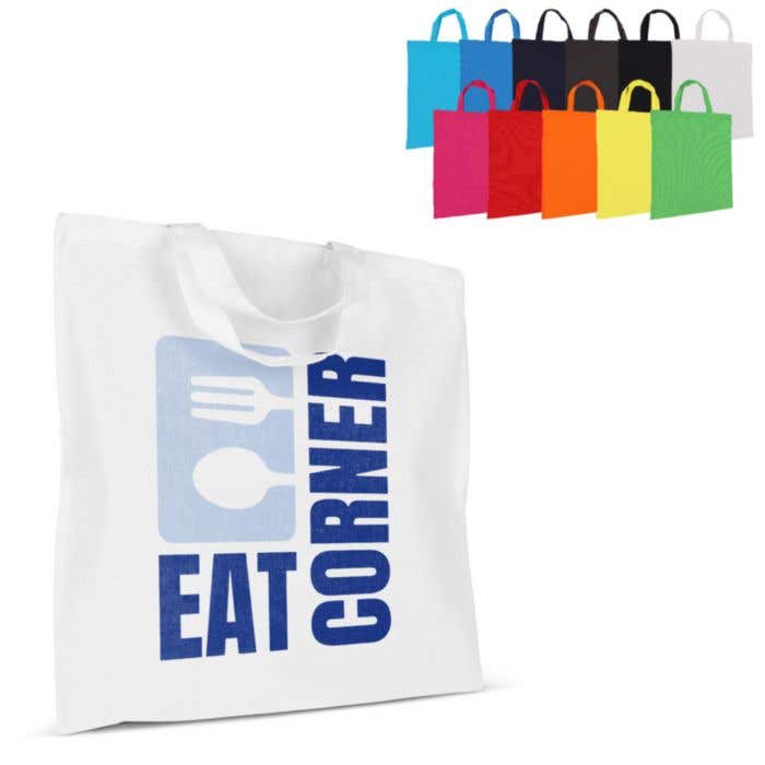 Sac shopping Coton OEKO-TEX® Short - Color 140 g/m²