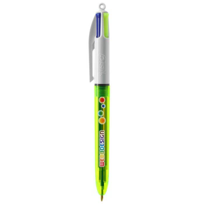 Stylo BIC 4-Colour Fluo