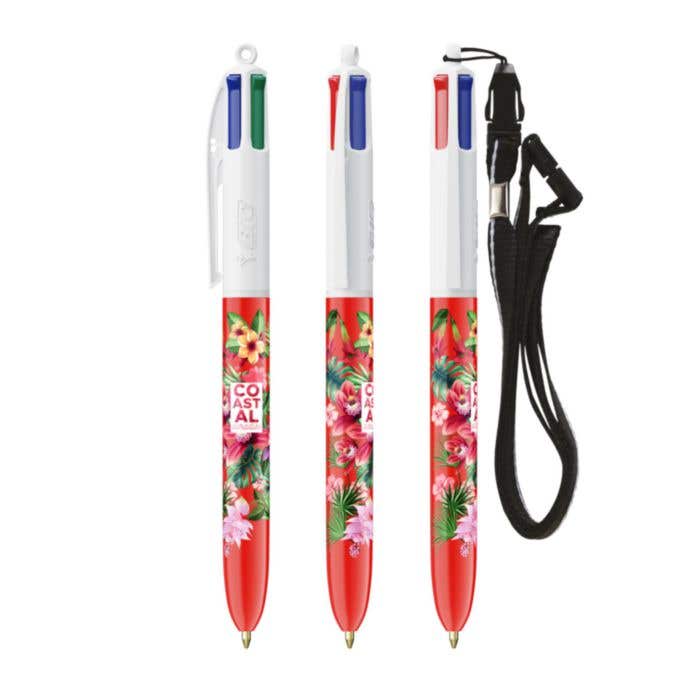 Stylo BIC 4-Colour + Lanyard BritePix