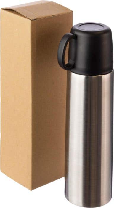 Bouteille isotherme Jan | 500 ml | Inox | Double paroi | Avec gobelet 130 ml