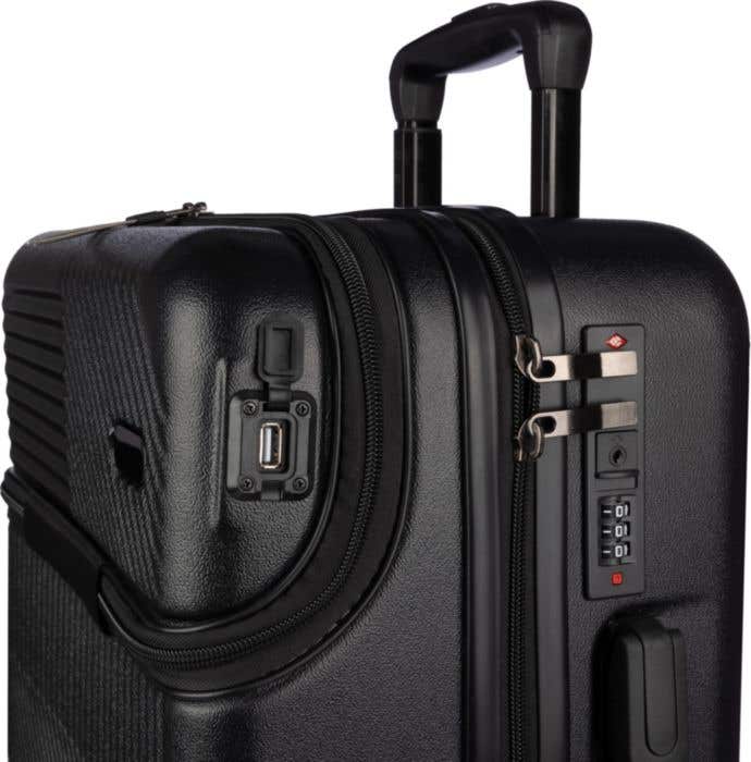 Trolley Ulf | 40x24x54 cm | Compartiment ordinateur | Avec serrure à code