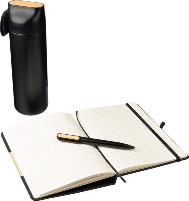 Coffret cadeau Kurt Office-Tri | 3 pièces | Bouteille isotherme | Carnet de notes | Stylo bille