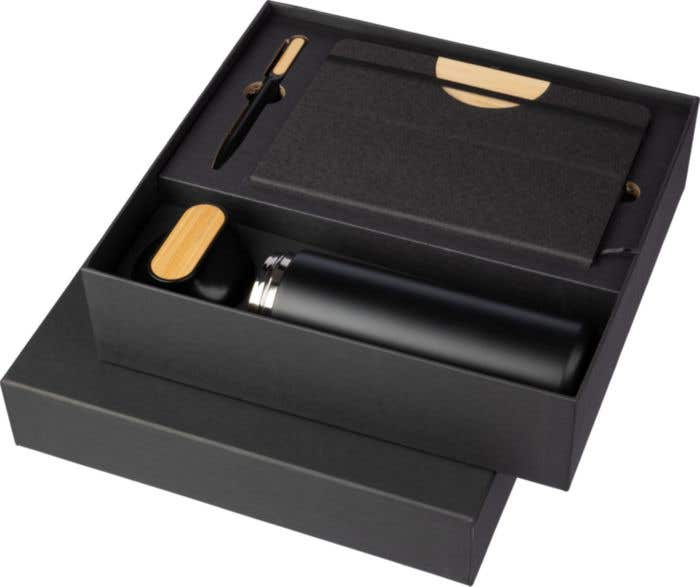 Coffret cadeau Kurt Office-Tri | 3 pièces | Bouteille isotherme | Carnet de notes | Stylo bille