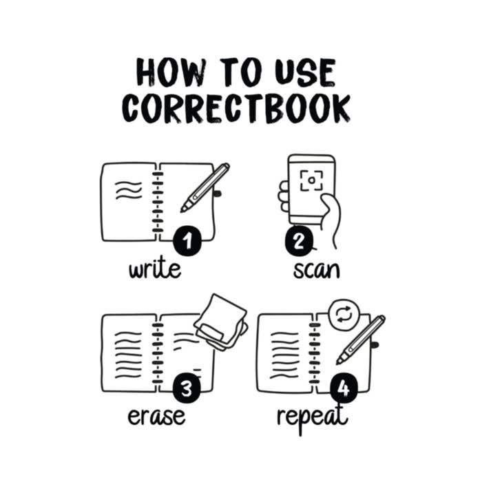 Mini bloc Correctbook A6