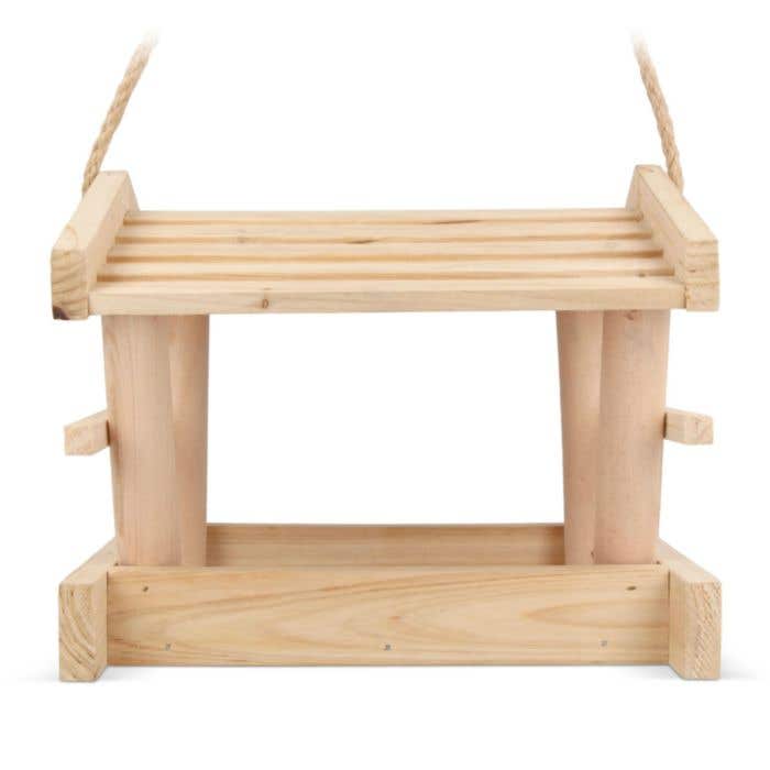 Mangeoire à oiseaux en bois