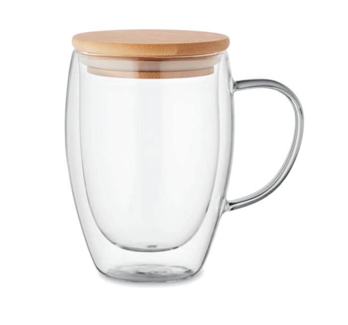 Mug en verre à double paroi Tirol 350 ml