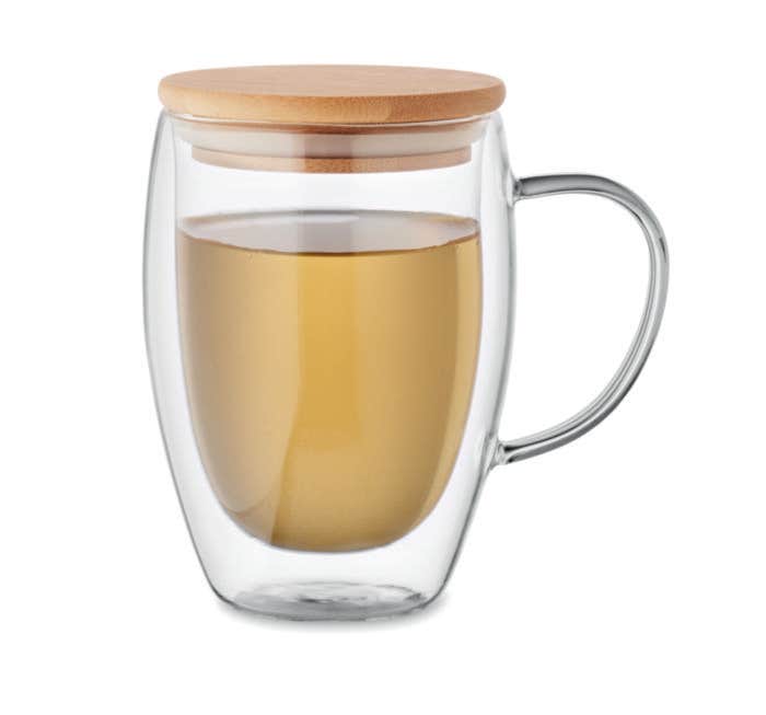 Mug en verre à double paroi Tirol 350 ml