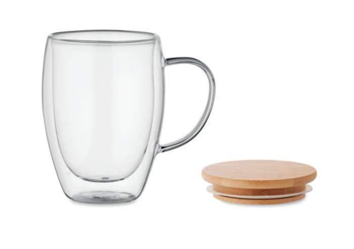 Mug en verre à double paroi Tirol 350 ml