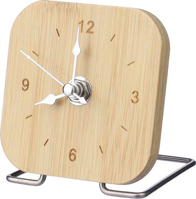 Horloge de bureau Jenny | Bambou | Pile incluse