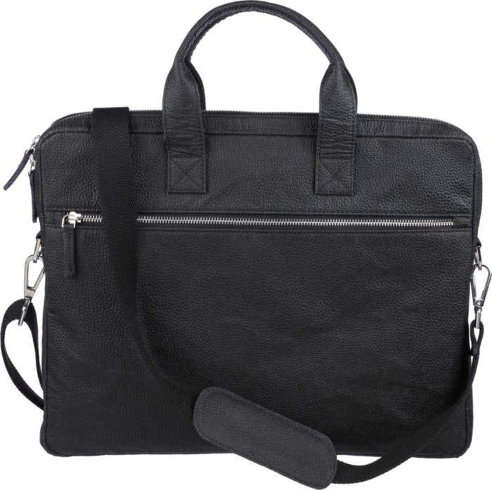 Sacoche pour ordinateur portable Lillian | 2,5 L | Compartiment portable 15" | Cuir végan | Fermeture éclair