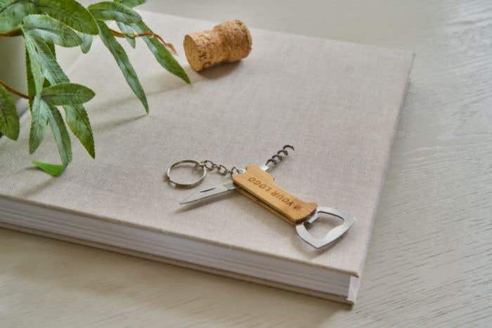 Porte-clés Stuart | Multi-outils | Bambou | 3 fonctions