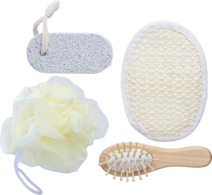 Set de bain Jean | 4 pièces | Étui en coton