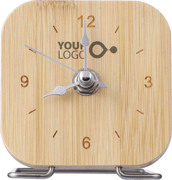Horloge de bureau Jenny | Bambou | Pile incluse