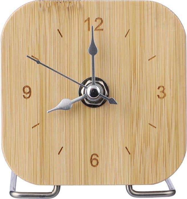 Horloge de bureau Jenny | Bambou | Pile incluse