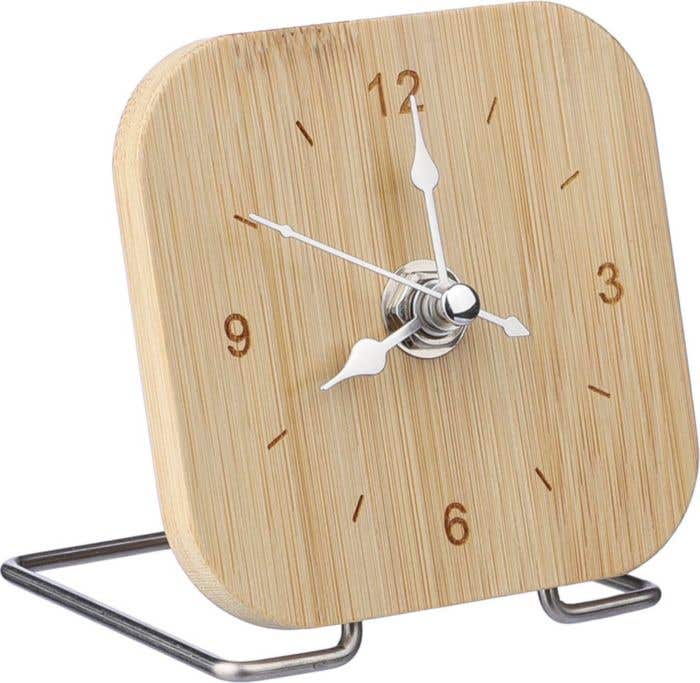 Horloge de bureau Jenny | Bambou | Pile incluse