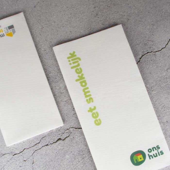 Serviettes Airlaid 40 x 40 cm (10 x 20 cm) 1/8 de pli