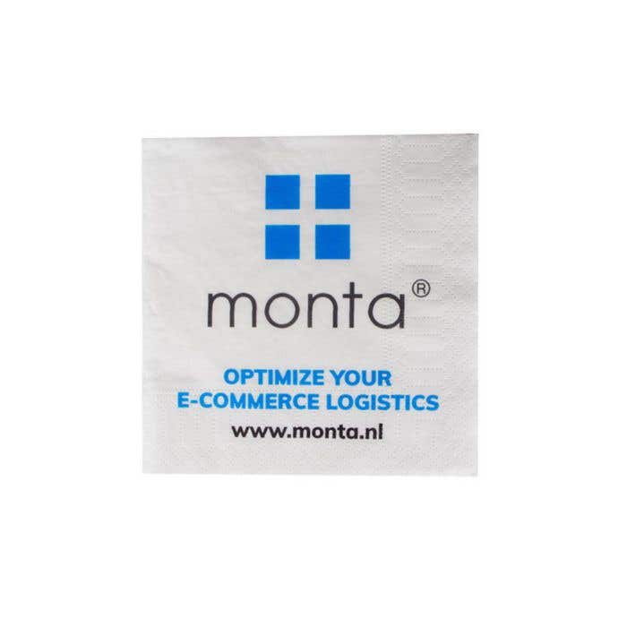 Serviettes Tissue 24 x 24 cm (12 x 12 cm) 1/4 de pli