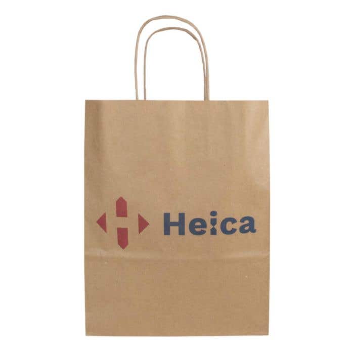 Sac en papier avec poignées torsadées M (A4) 22x10x28