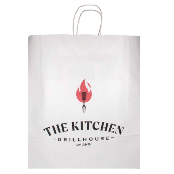 Sac en papier avec poignées torsadées XXL (A2) 44x14x50