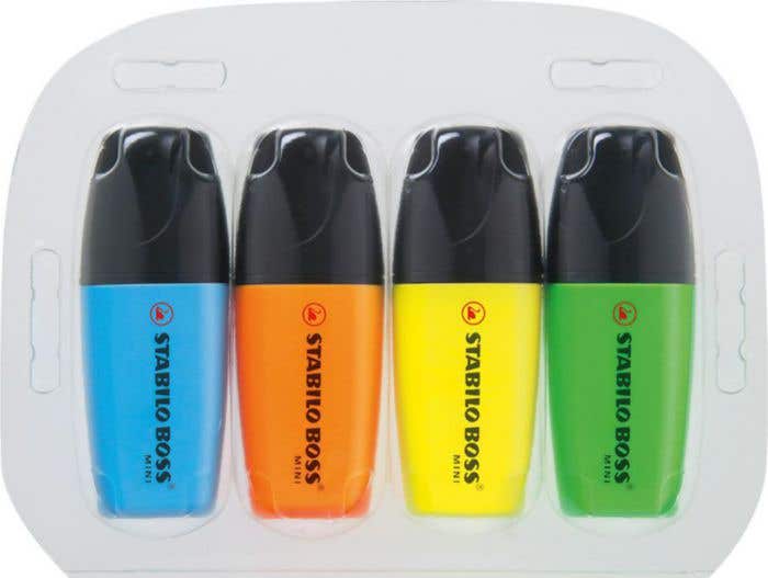 Set de surligneurs STABILO BOSS MINI 4