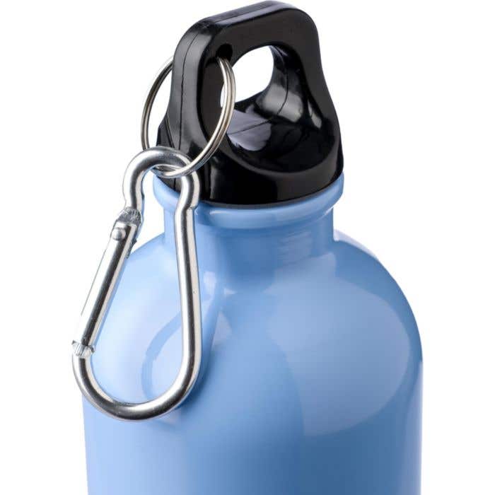 Gourde Sable | 400 ml | Inox recyclé | Simple paroi | Mousqueton