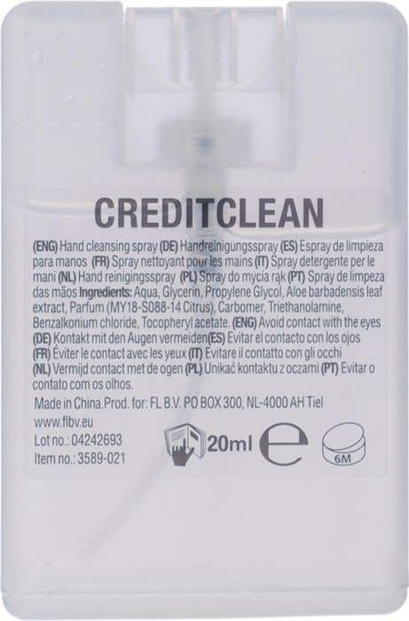 Spray des mains désinfectant Creditclean