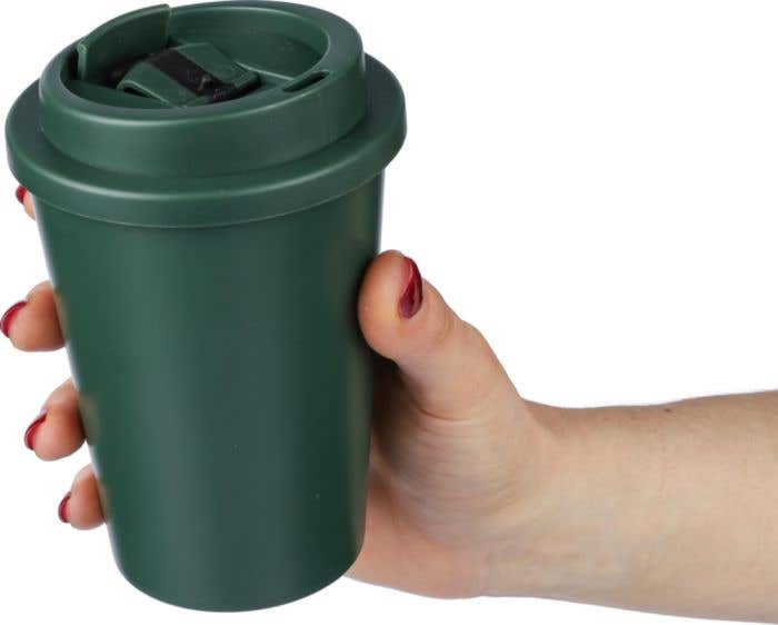 Mug de voyage Gabriela | 350 ml | Couvercle à clip | Monochrome