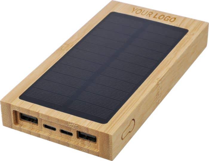 Powerbank Elz | Bambou FSC® | 10.000 mAh | Solaire
