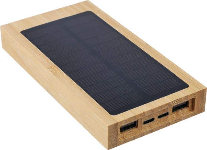 Powerbank Elz | Bambou FSC® | 10.000 mAh | Solaire